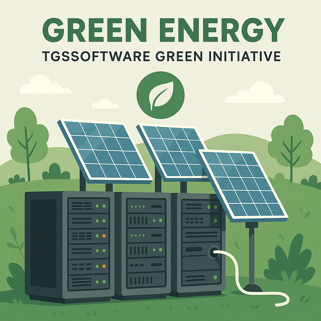 Servere TGS Software alimentate de panouri solare